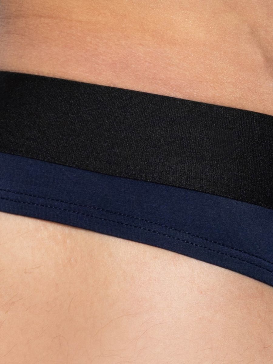 BIKE Athletic BAS319 Active Bold Style Thong for the Modern Man Color Navy