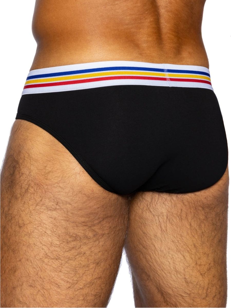 BIKE Athletic BAS327 Stretch Cotton Comfortable Brief Color Black