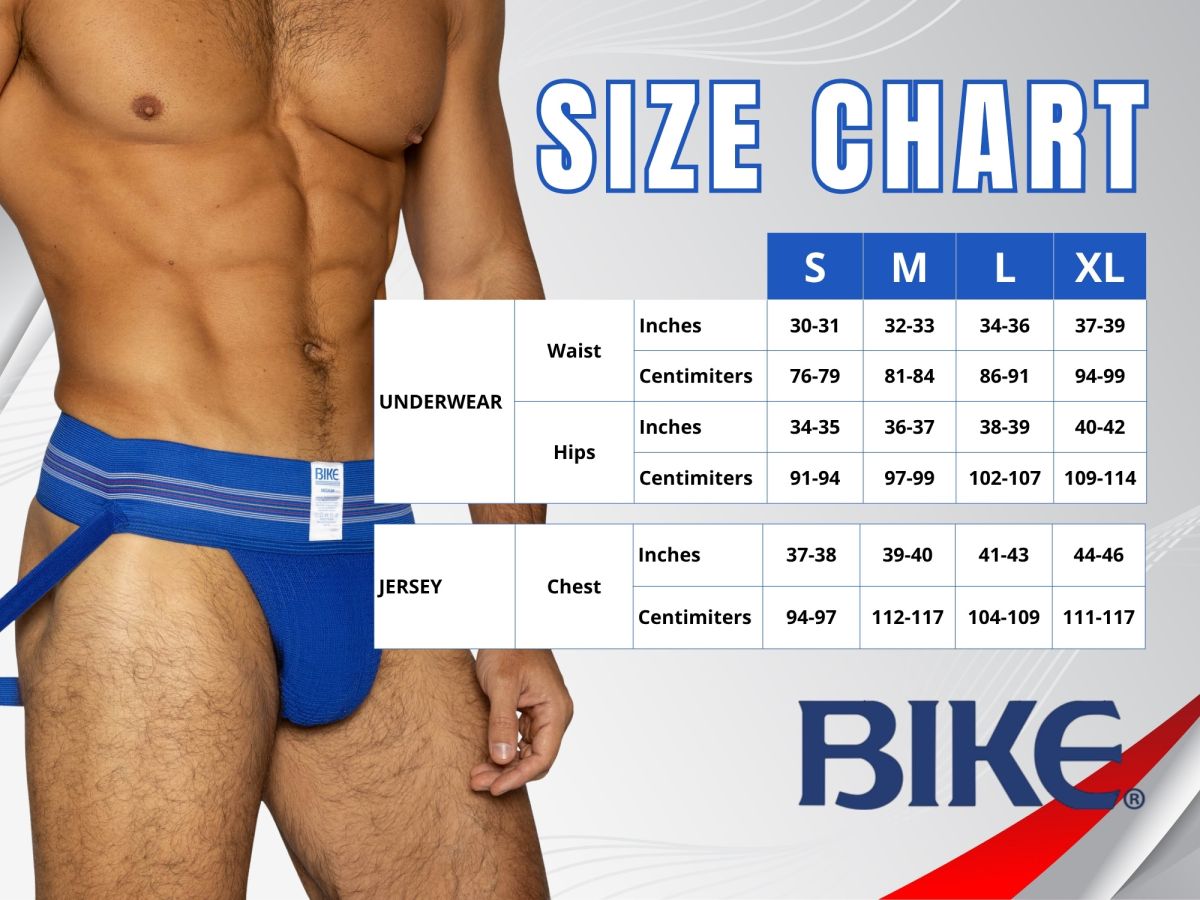 BIKE Athletic BAS304 Classic Mens Athletic Jockstrap Royal Plus Sizes