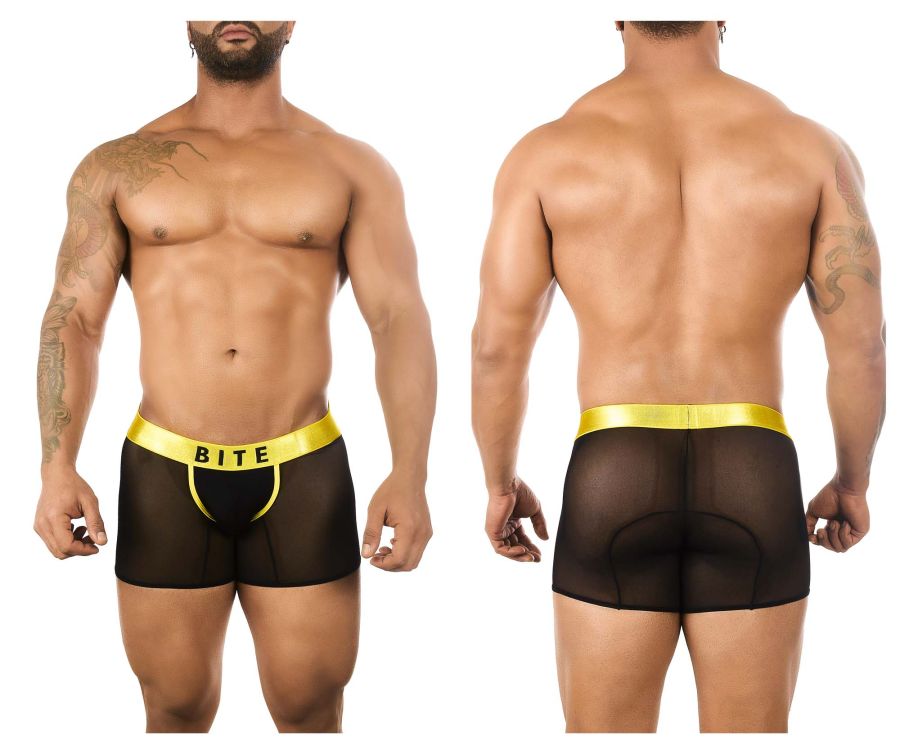 BiteWear BW2023103  Luminous Lime Trunks Black Yellow