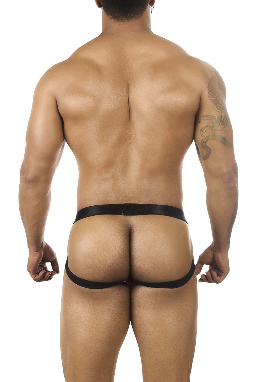 BiteWear BW2023104 Sassy Peach Jockstrap Black Fuchsia