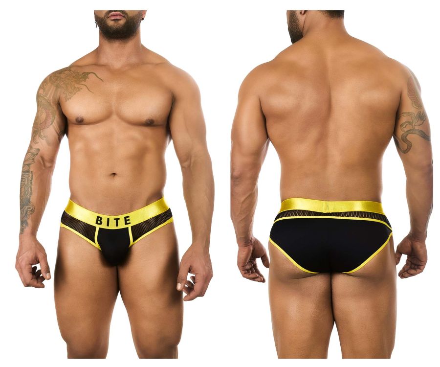 BiteWear BW2023106 Intense Melon Briefs Black Yellow