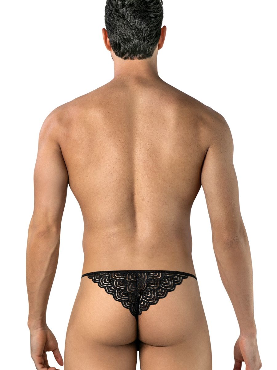 CandyMan 95002 Mens Sexy Seductive Lace Briefs Black