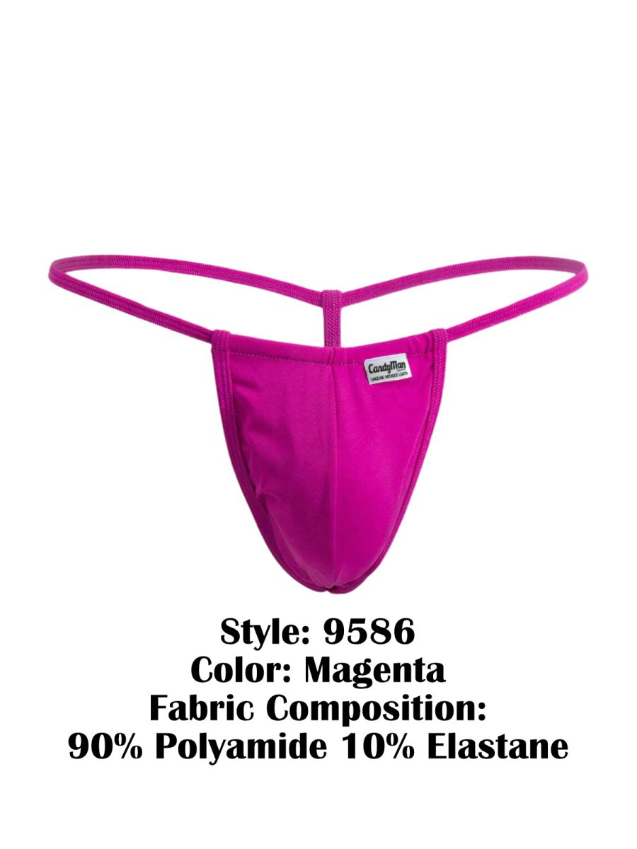 CandyMan 9586 Mens Sexy G-string Thong Magenta