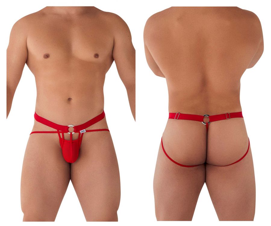 JCSTK - CandyMan 99617 Mesh Cage Jockstrap Red