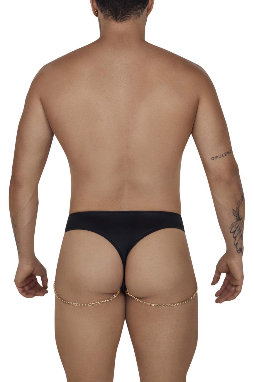 CandyMan 99669 Chain Thongs Black