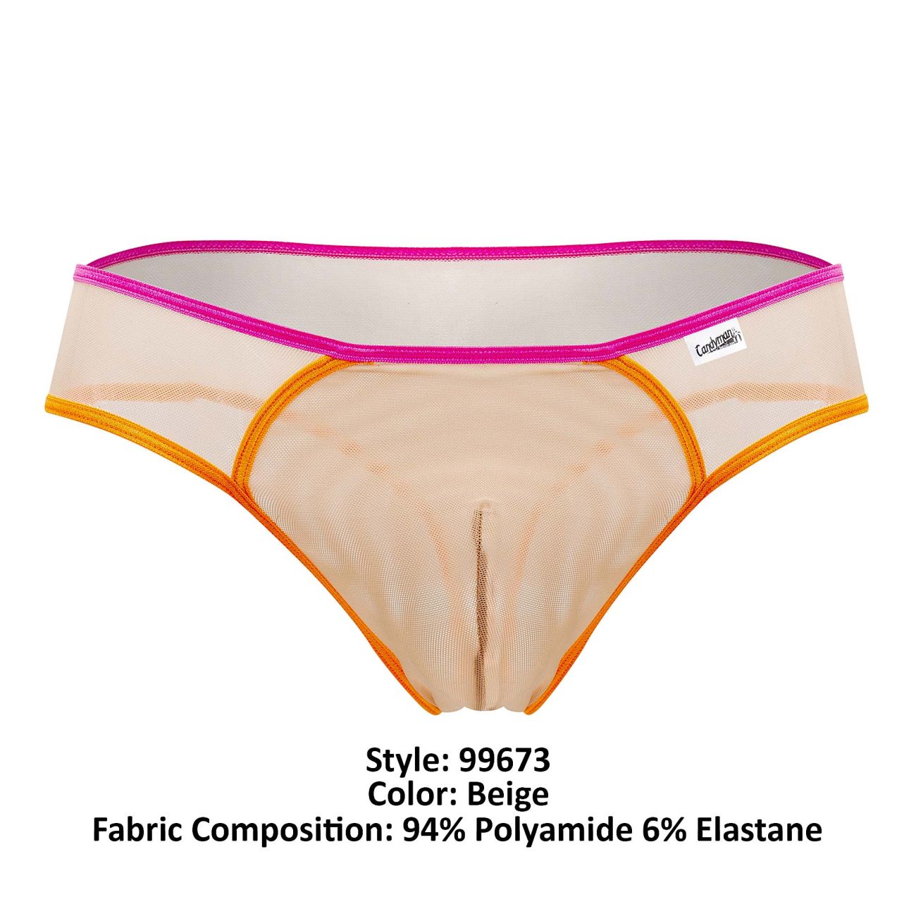 CandyMan 99673 Tulle Thongs Beige