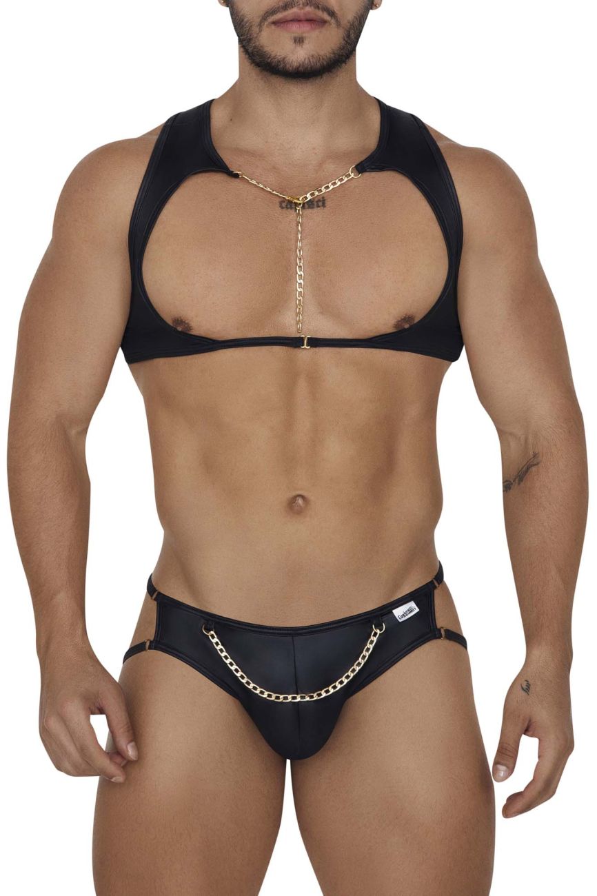 JCSTK - CandyMan 99682 Harness Jock Two Piece Set Black