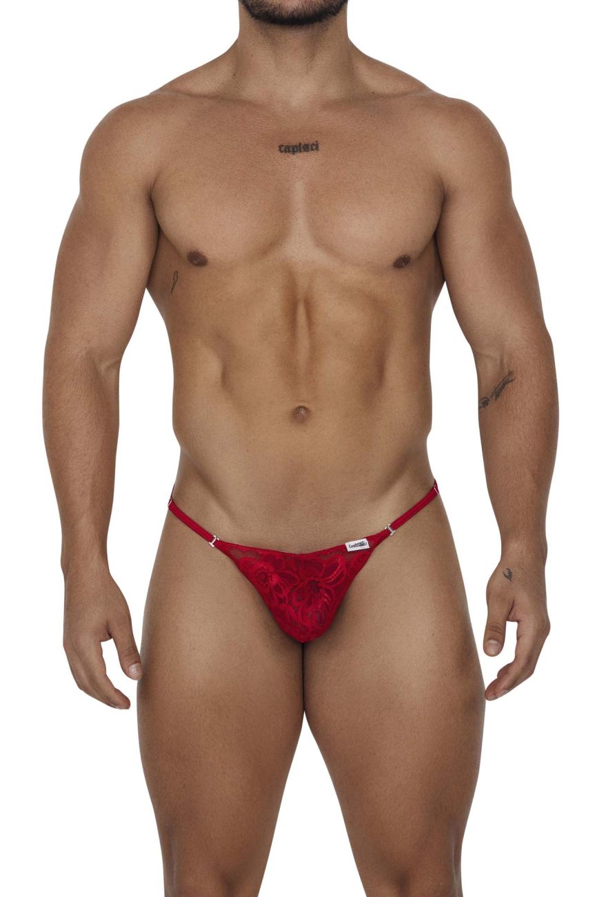 CandyMan 99685 Lace Thongs Red