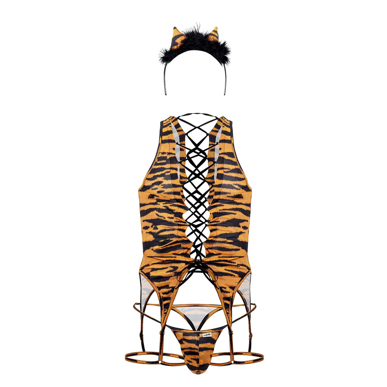 CandyMan 99734 Safari Bodysuit Tiger Print