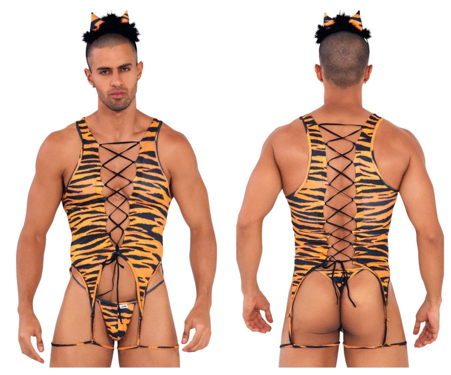 JCSTK - CandyMan 99734 Safari Bodysuit Tiger Print