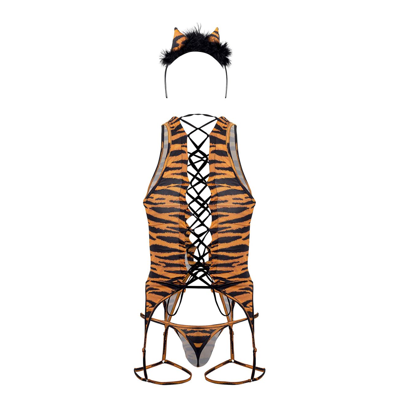 CandyMan 99734 Safari Bodysuit Tiger Print