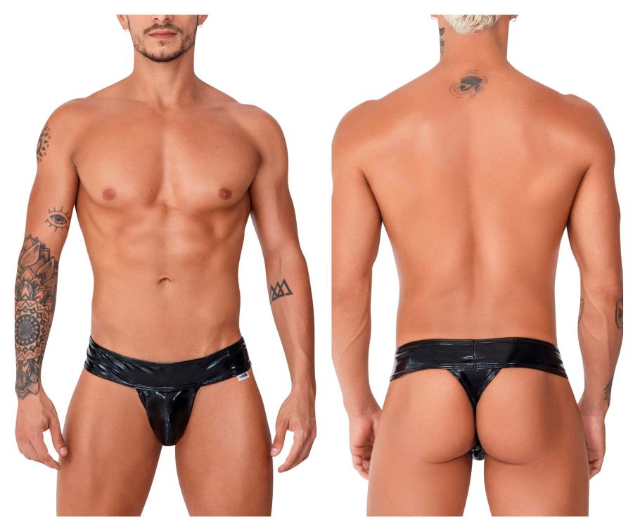 CandyMan 99742 Gloss Thongs Black