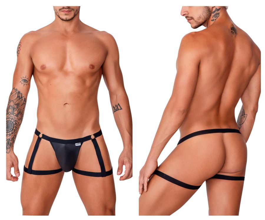 CandyMan 99749 Garter Jockstrap Black