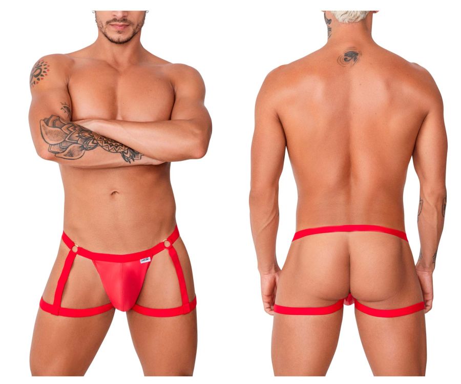 CandyMan 99749 Garter Jockstrap Red