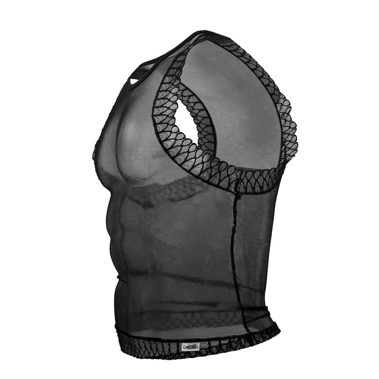 JCSTK - CandyMan 99758 Mesh Tank Top Black