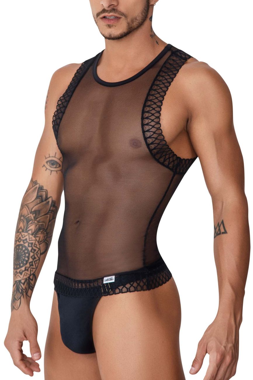 JCSTK - CandyMan 99758 Mesh Tank Top Black