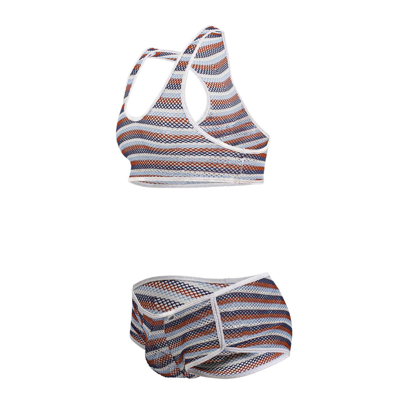 CandyMan 99859  Mens Sexy Two Piece Outfit Stripes