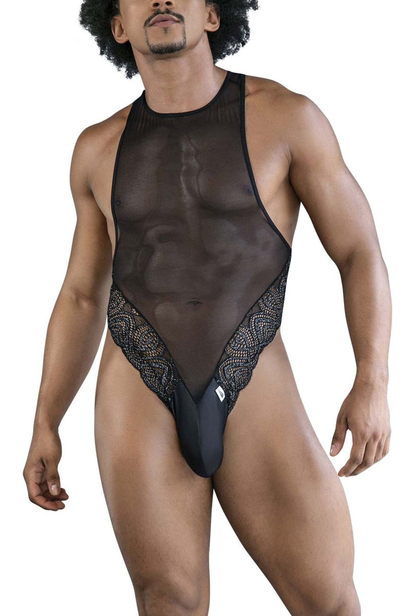 CandyMan 99816 Mesh Bodysuit Color Black