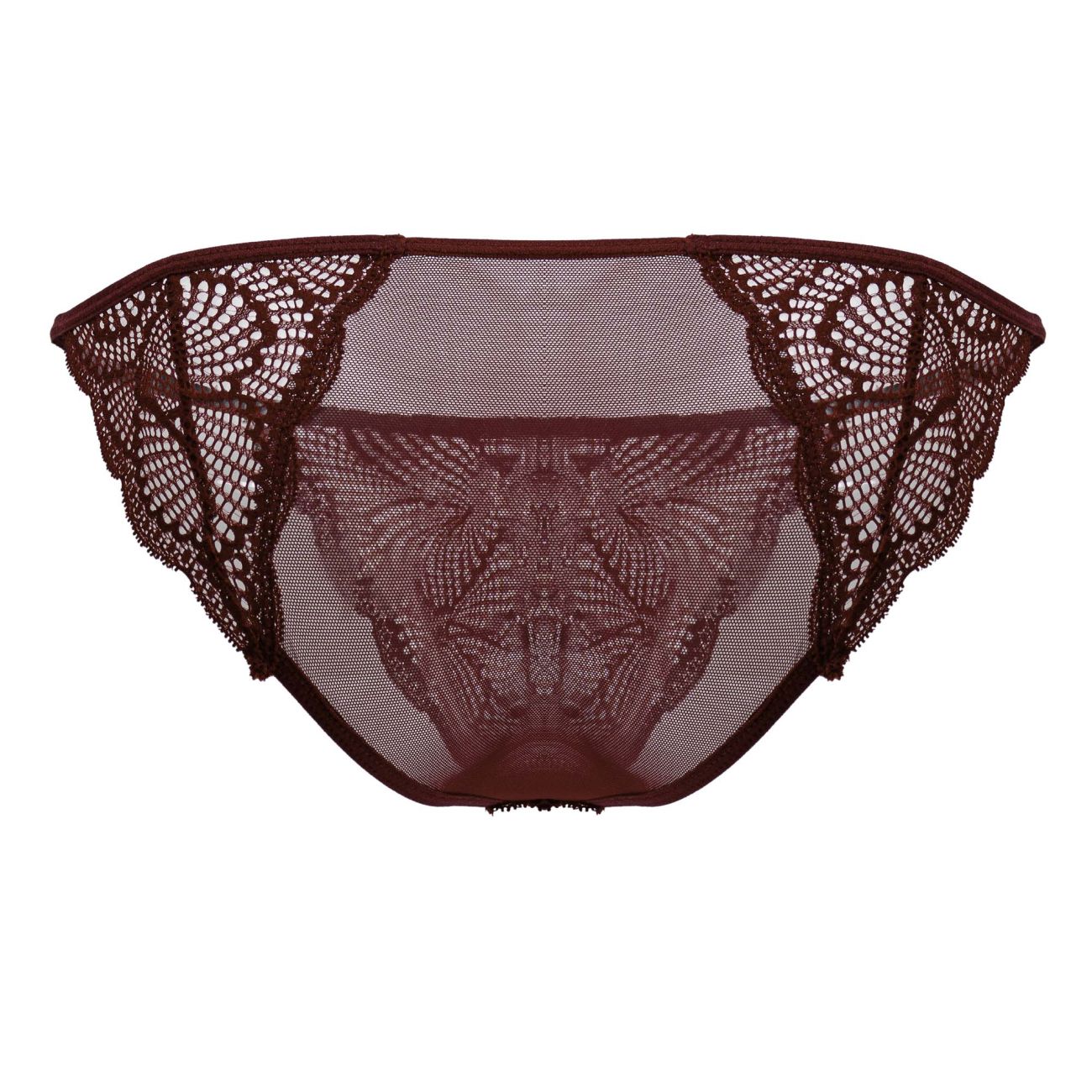 CandyMan 99914 Mens Sexy Lace Briefs Burgundy