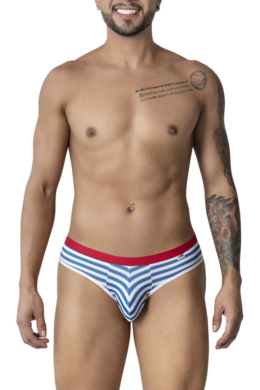 CandyMan 99918 Male Sailor Costume Briefs Blue-White