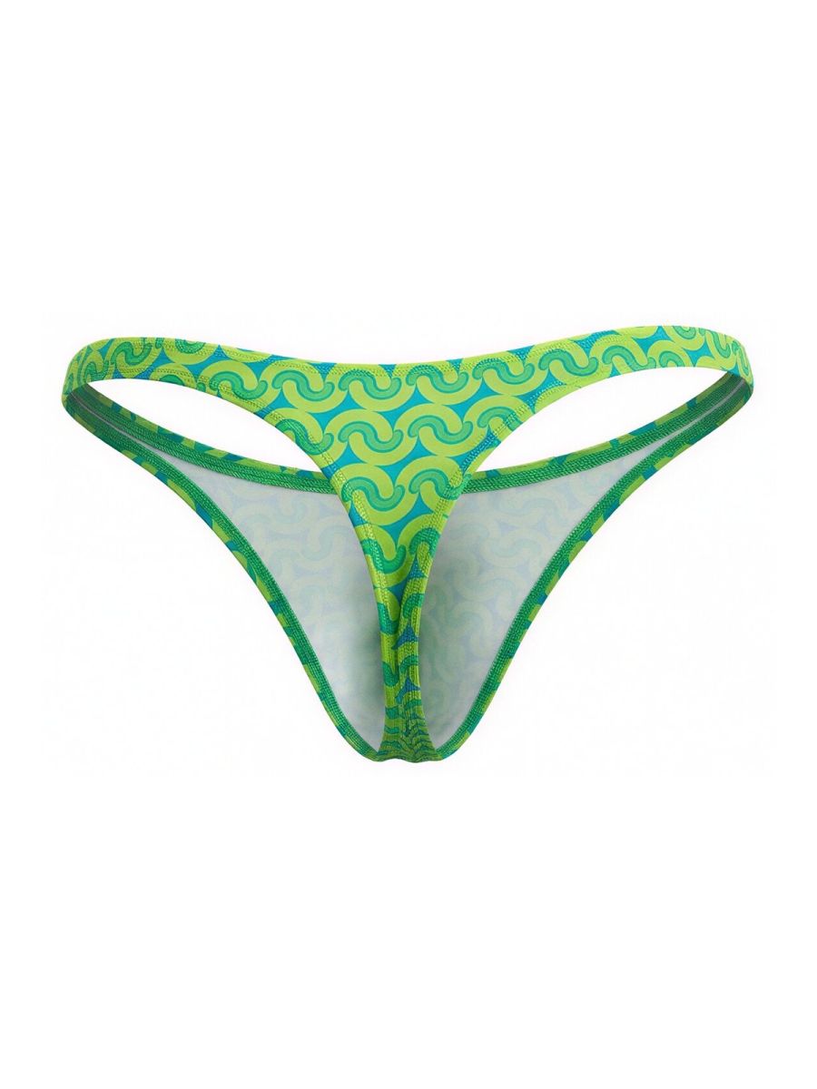 CandyMan 99924 Mens Colourful Modern Vibe Thongs Printed Green