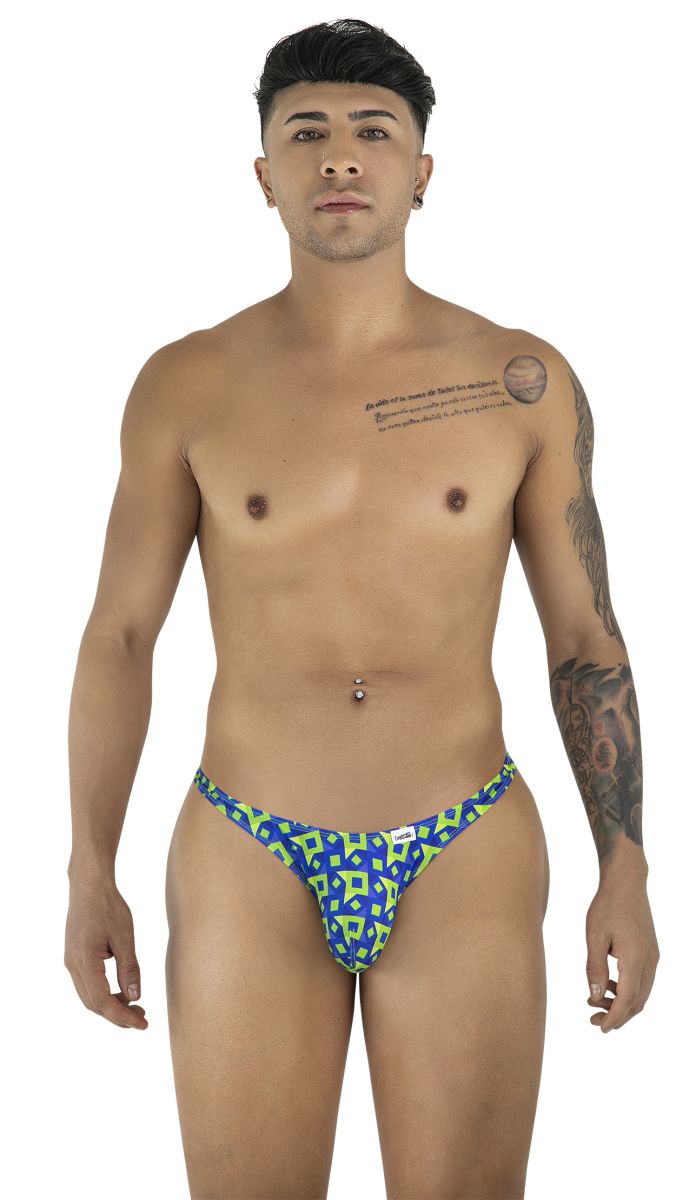 CandyMan 99924 Mens Colourful Modern Vibe Thongs Printed Navy