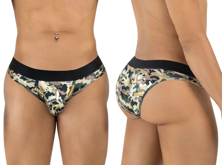 CandyMan 99938 Mens Classic Briefs with Modern Fit Camouflage
