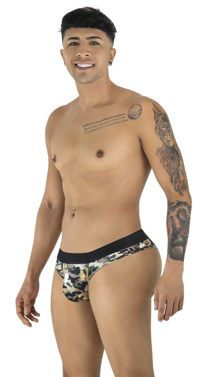 CandyMan 99938 Mens Classic Briefs with Modern Fit Camouflage