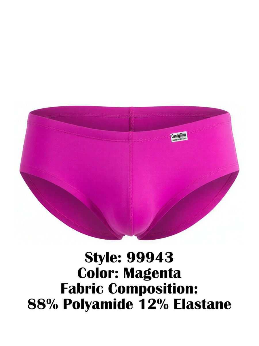 CandyMan 99943 Mens Ultimate Confidence Trunks Magenta