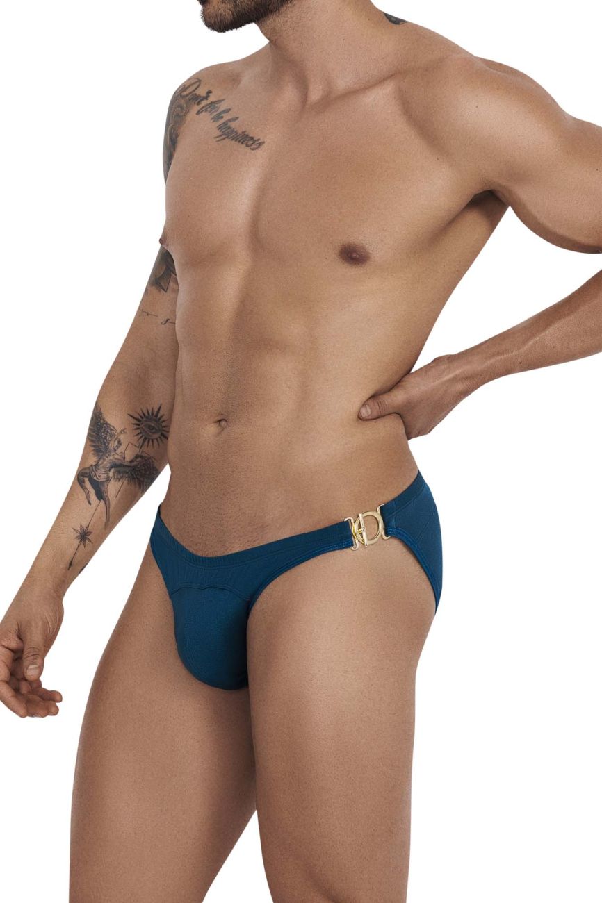 Clever 1239 Eros Bikini with Gold Metal Clip Petrol