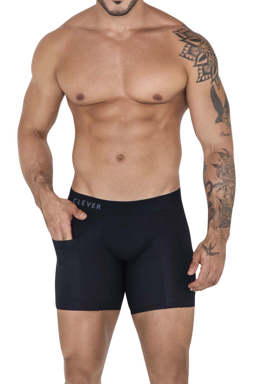 Clever 1528 Arctic Boxer Briefs Black