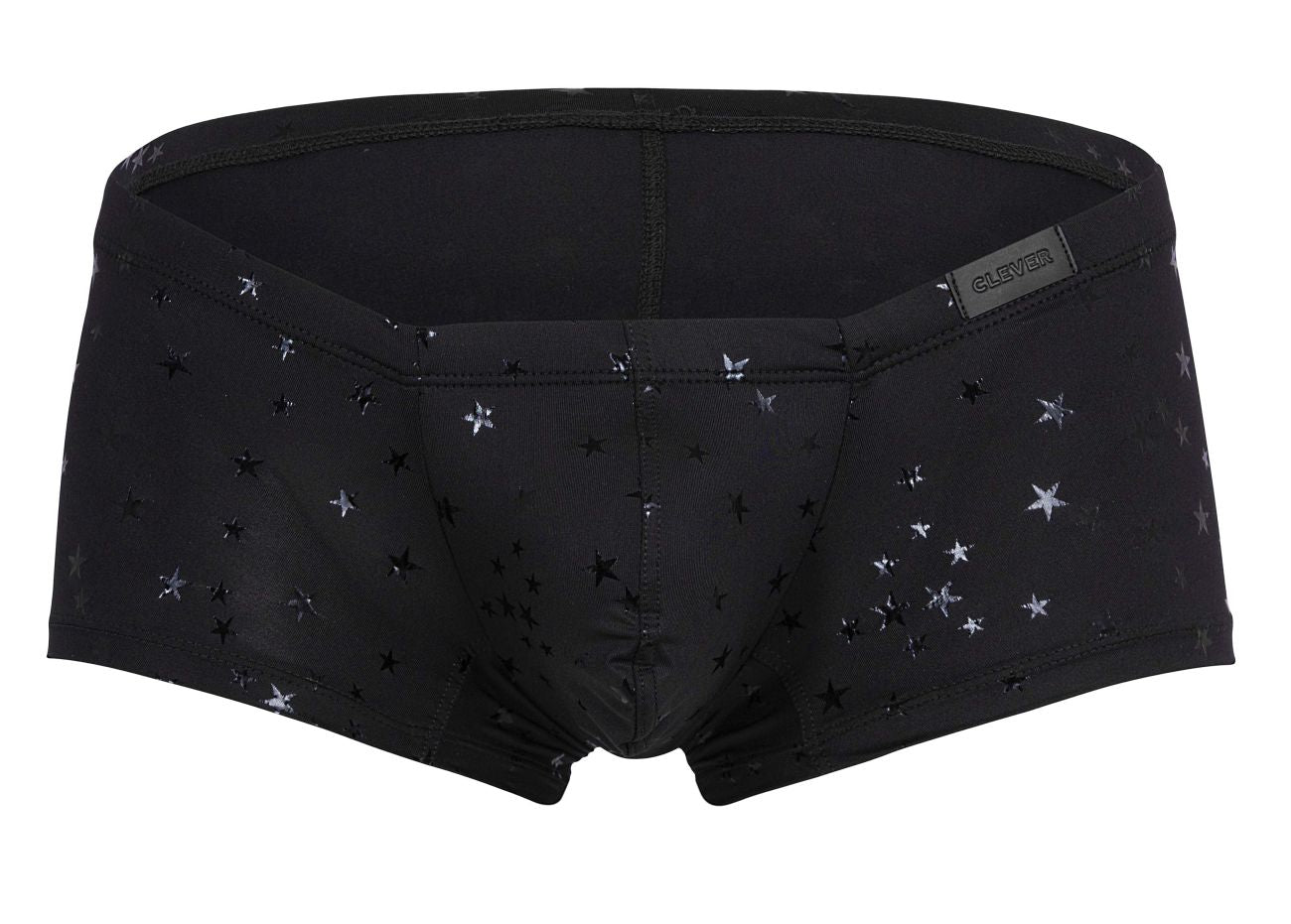 Clever 1632 Illusion Mens Stretch Trunks Black