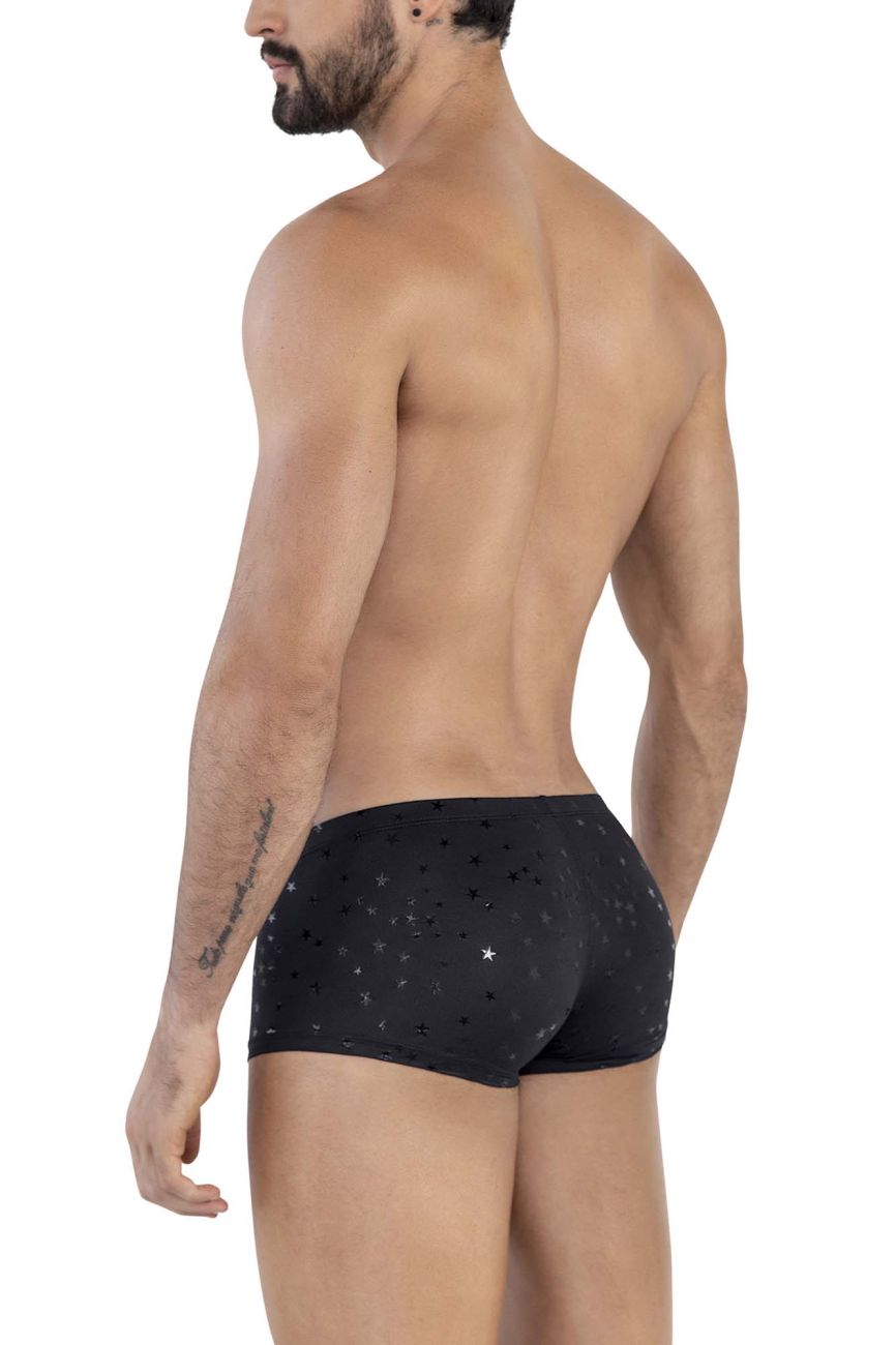 Clever 1632 Illusion Mens Stretch Trunks Black