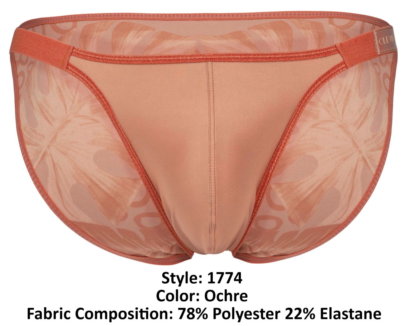 Clever 1774 Melon Male Bikini Brief with Sex Appeal Ochre