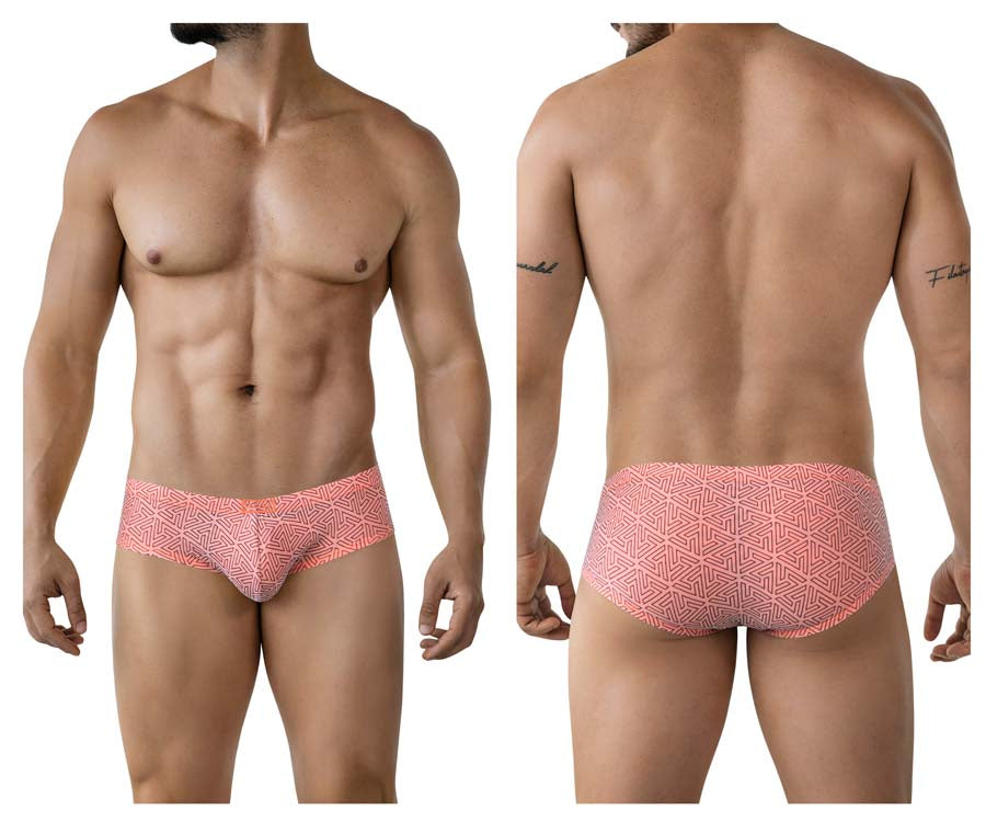 Clever 2017 Mens Stretchy Neon Briefs Orange