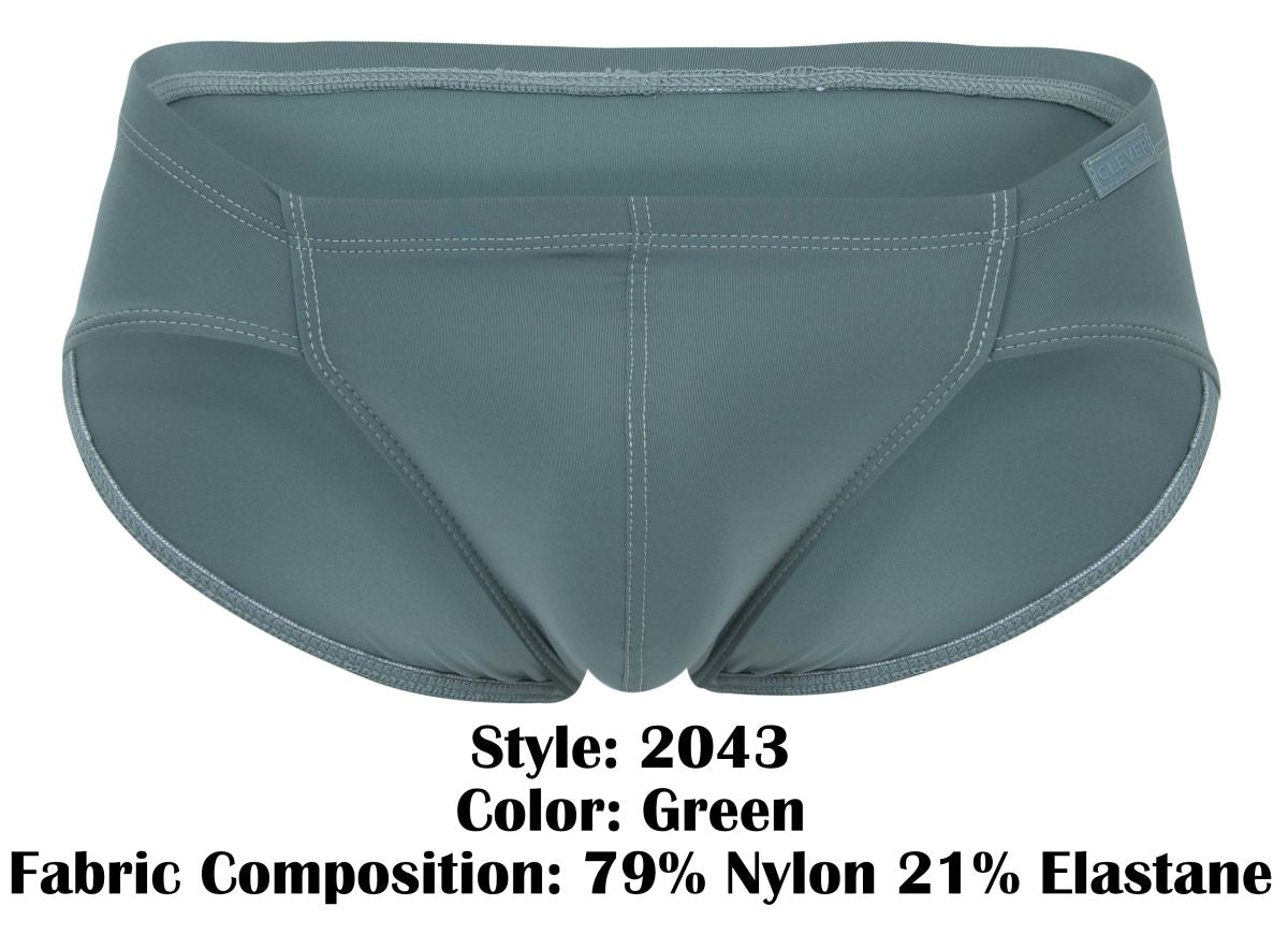 Clever 2043 Mendoza Mens Supportive & Sexy Briefs Green