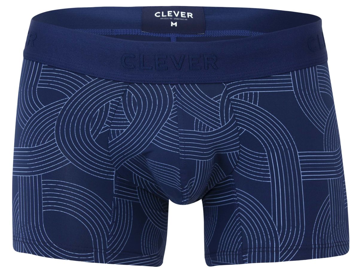 Clever 2054 Mens Modern Classic Trunks Dark Blue