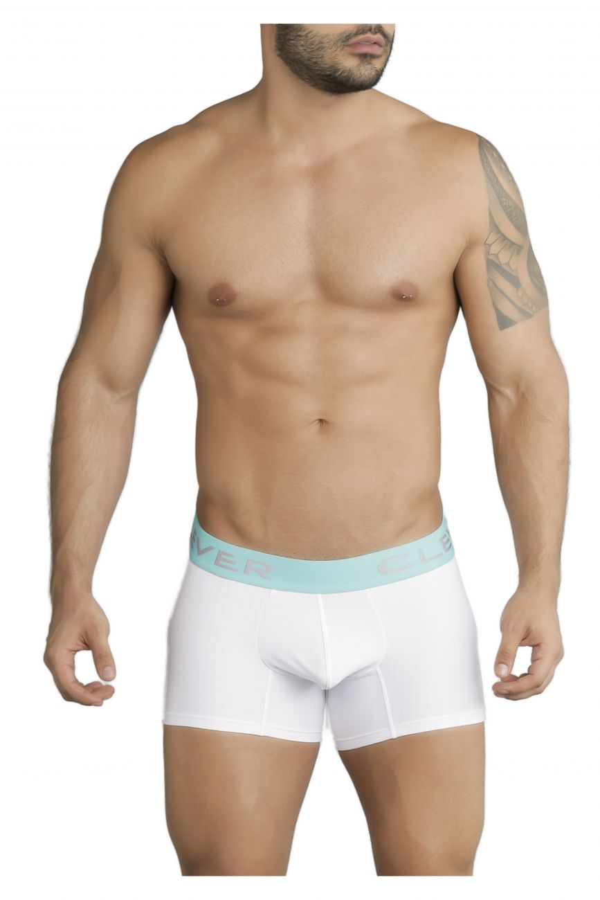 Clever 2199 Limited Edition Boxer Briefs Trunks White Aqua