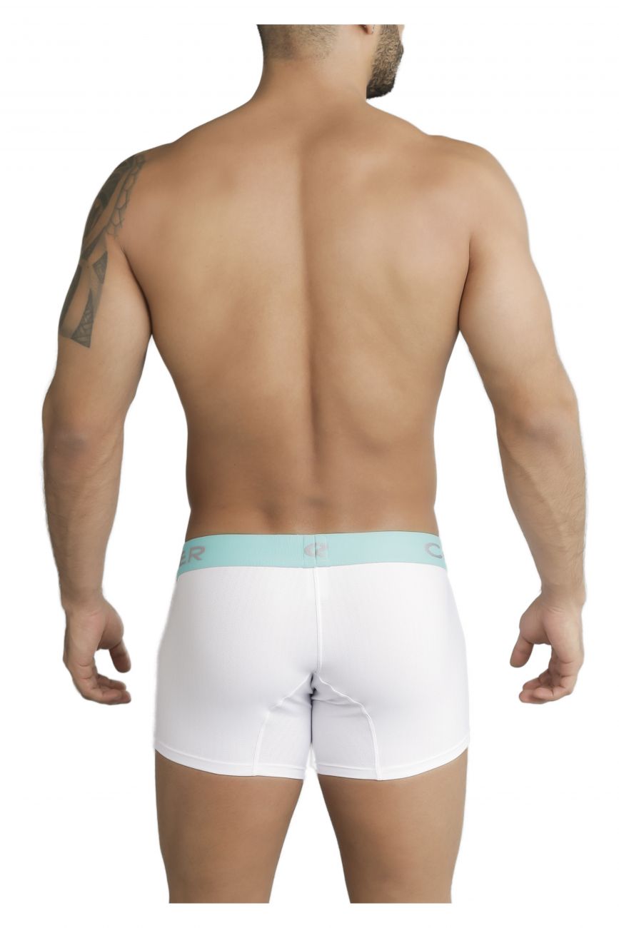 Clever 2199 Limited Edition Boxer Briefs Trunks White Aqua
