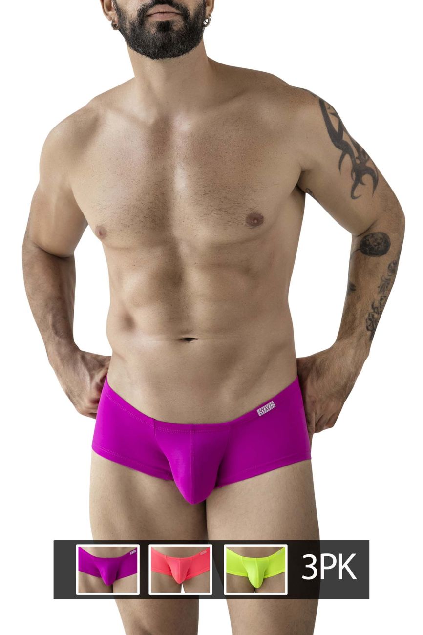 Clever 229958 3PK Australian Latin Trunks Multi Pack Set