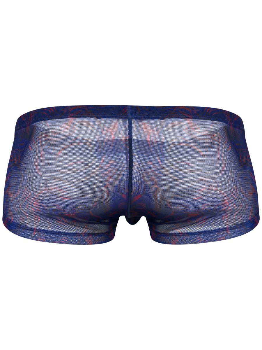 26033 Calipso Male Sheer Low Rise Trunks Blue