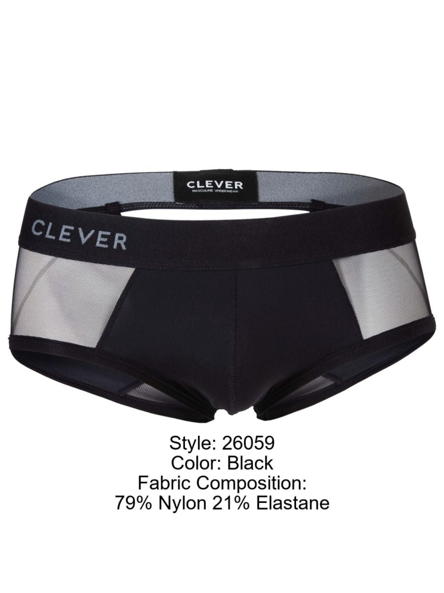 26059 Tanatos Male Sophisticated Essentials Briefs Black
