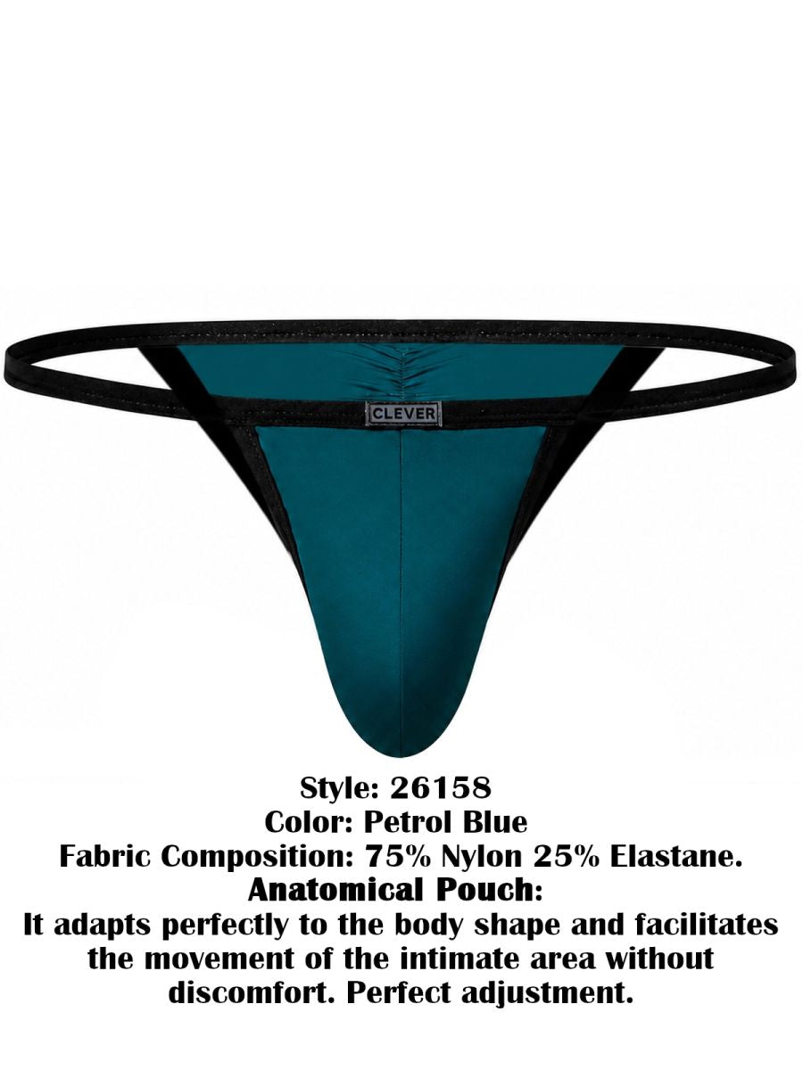 Clever 26158 Boreas Mens Maximum Confidence & Comfort Modern Brief Petrol Blue