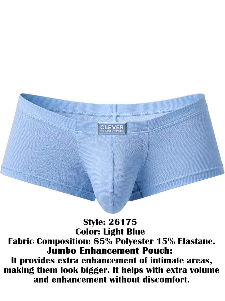Clever 26175 Cronos Mens Daily Essentials Collection Trunks Light Blue