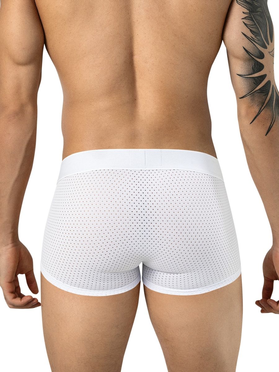 Clever 26181 Ulises Mens Ergonomically Scrulted Pouch Trunks White