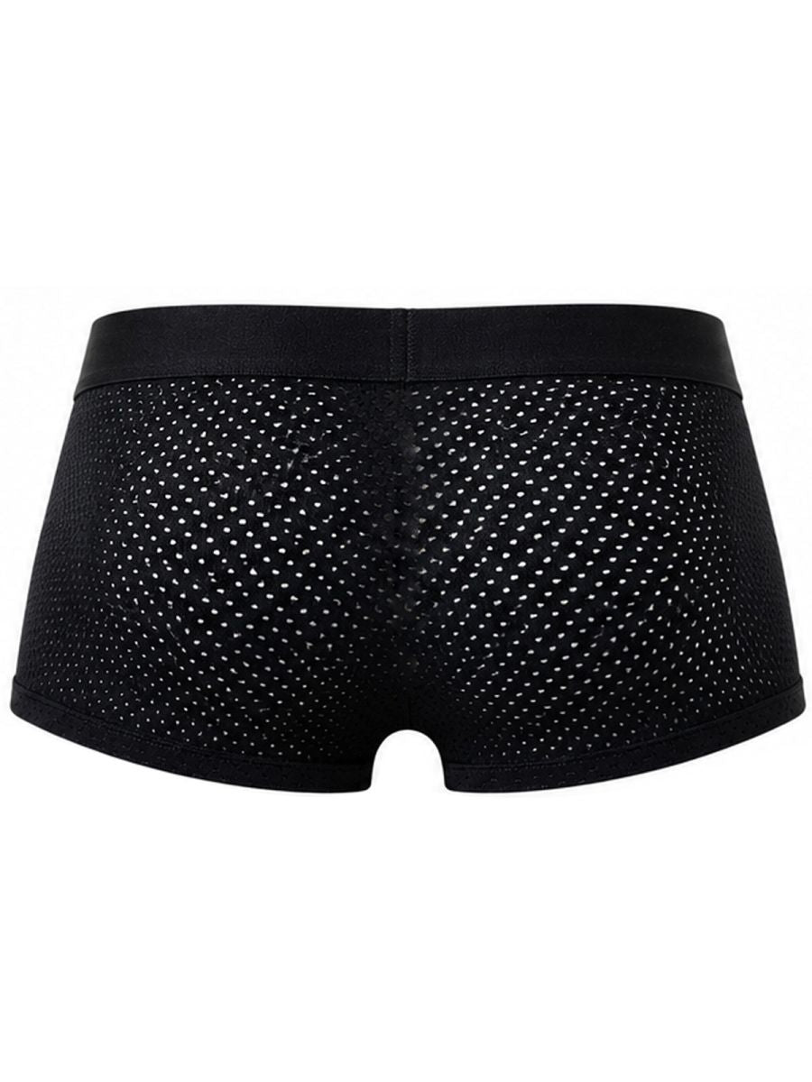 Clever 26184 Ulises Mens Ergonomically Scrulted Pouch Trunks Black