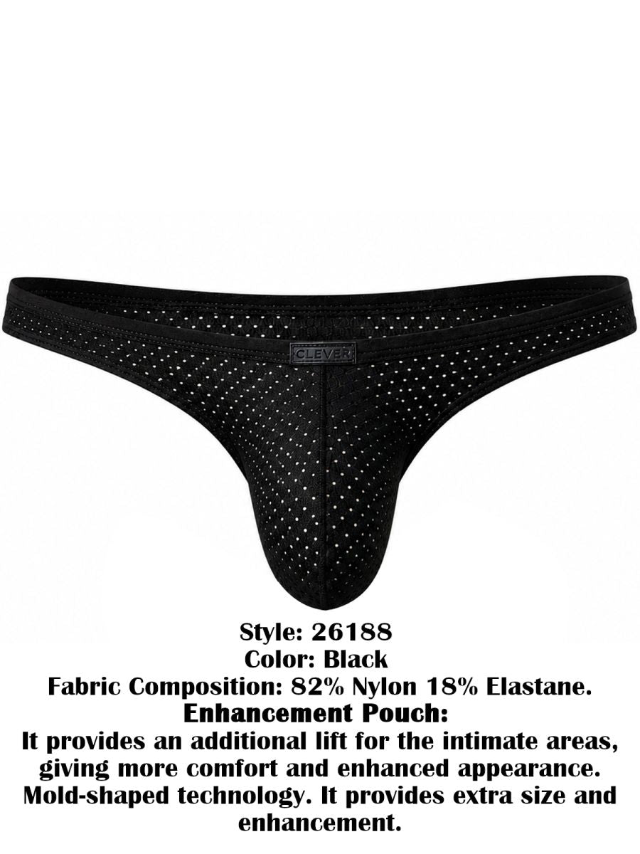 Clever 26188 Ulises Mens Ultimate Modern Style Briefs Black