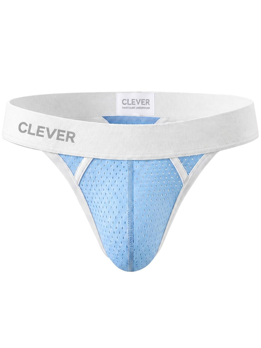 Clever 26190 Ulises Mens Kangaroo Pouch Internal Structured Thongs Light Blue