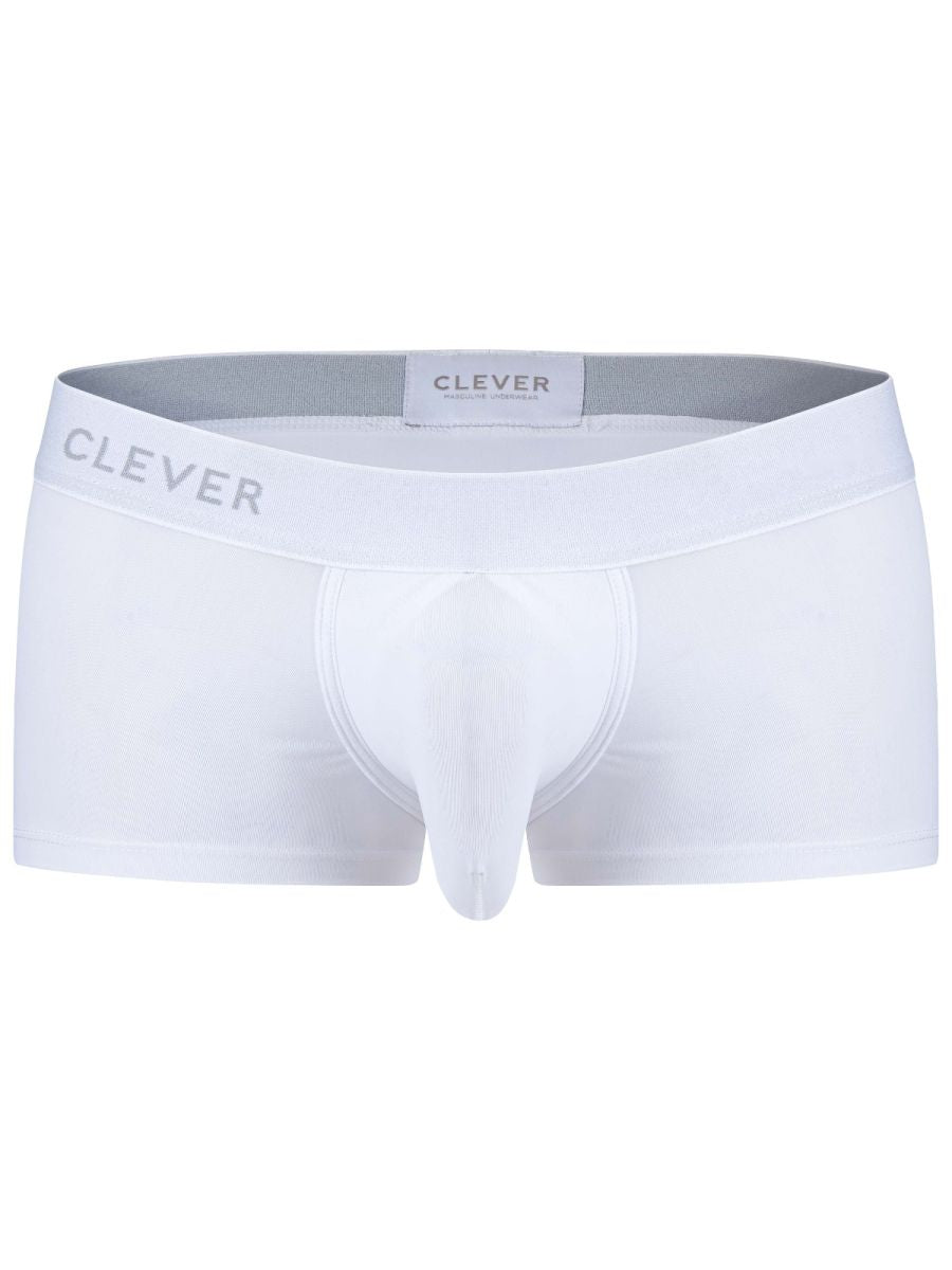 Clever 26207 Mompox Mens Sleek Body Defining Trunks White